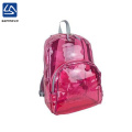 wholesale fashion red transparent school bag for girl